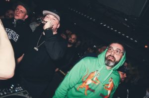 DJ Eule, Kool Savas und Sido auf der Release-Party zum Kool-Savas-Album „KKS“ 2019. (Foto: MG Video)